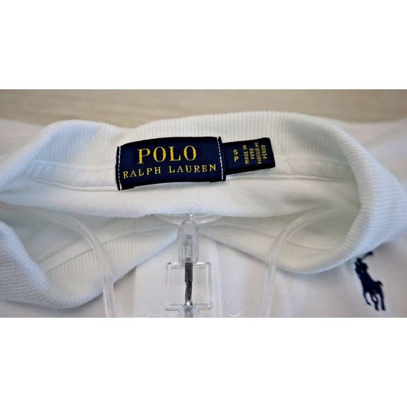 Polo Ralph Lauren Women’s Sz S White Tie Front Short Sleeve Collared Polo Shirt - Picture 5 of 5